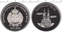 Продать Монеты Мальтийский орден 100 лир 2004 