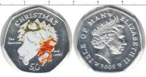 Продать Монеты Остров Мэн 50 пенсов 2008 Серебро