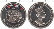 Продать Монеты Фолклендские острова 50 пенсов 2002 Медно-никель