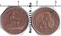 Продать Монеты Испания 1 сентим 1870 Медь