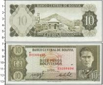 Продать Банкноты Боливия 10 песо 1962 