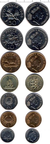 Продать Наборы монет Гернси Гернси 1988-1999 0 