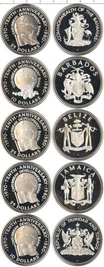 Продать Подарочные монеты Белиз 10-летие объединения 1980 Серебро