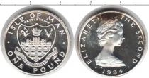 Продать Монеты Остров Мэн 1 фунт 1984 Серебро