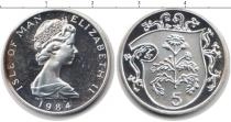 Продать Монеты Остров Мэн 5 пенсов 1984 Серебро