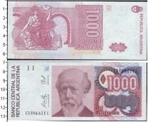 Продать Банкноты Аргентина 1000 аустралес 0 