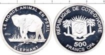 Продать Монеты Кот-д`Ивуар 500 франков 2010 Серебро