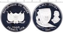 Продать Монеты Нигер 1000 франков 0 Серебро