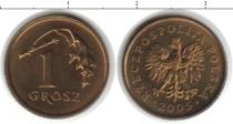 Продать Монеты Польша 1 грош 2005 Медь