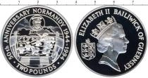 Продать Подарочные монеты Гернси 50-летие высадки в Нормандии 1994 Серебро