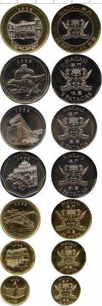 Продать Подарочные монеты Макао Достопримечательности города 1999 