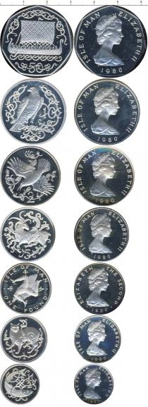 Продать Подарочные монеты Остров Мэн Выпуск 1980 1980 Серебро