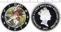 Продать Подарочные монеты Острова Питкэрн Белый кролик 2011 Серебро