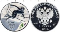 Продать Подарочные монеты Россия Олимпийские игры в Сочи 2014, Шорт трек 2014 Серебро