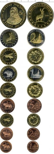 Продать Подарочные монеты Словения Евро-модель 2004 