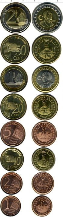 Продать Подарочные монеты Турция Евро-модель 2004 