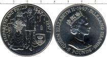 Продать Подарочные монеты Фолклендские острова Золотой юбилей бракосочетания Елизаветы и Филиппа 1997 Медно-никель