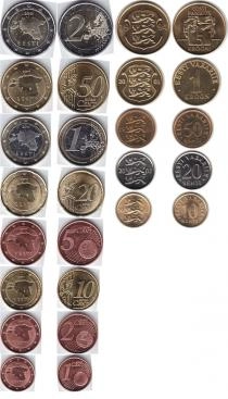 Продать Подарочные монеты Эстония Введение евро 2011 0 