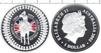 Продать Подарочные монеты Австралия Золотой юбилей правления Елизаветы 2002 Серебро