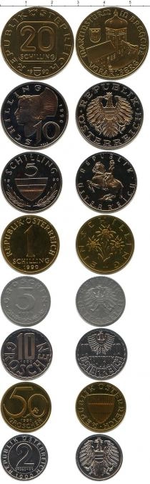 Продать Подарочные монеты Австрия Выпуск 1990 1990 