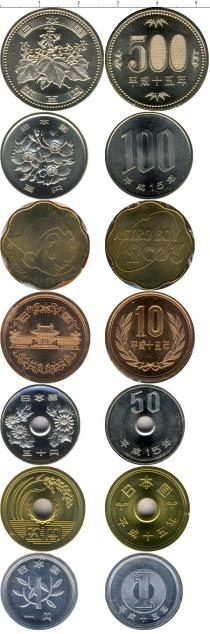 Продать Подарочные монеты Япония Выпуск монет 2003 2003 