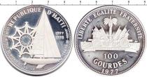 Продать Монеты Гаити 100 гурдес 1977 Серебро