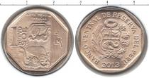 Продать Монеты Перу 1 нуэво соль 2013 Медно-никель