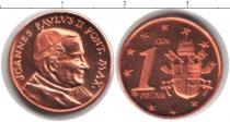 Продать Монеты Ватикан 1 евроцент 2004 Медь
