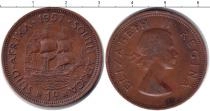Продать Монеты ЮАР 1 цент 1957 Медь