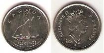 Продать Монеты Канада 10 центов 2002 Сталь покрытая никелем