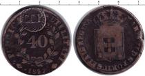 Продать Монеты Португалия 40 рейс 1847 Медь