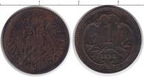 Продать Монеты Австрия 1 грош 1893 Медь