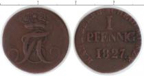 Продать Монеты Анхальт 1 пфенниг 1827 Медь