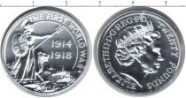 Продать Монеты Великобритания 20 фунтов 2012 Серебро