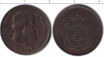 Продать Монеты Бразилия 10 реалов 1869 Медь