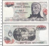 Продать Банкноты Аргентина 10 песо 0 
