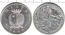 Продать Монеты Мальта 5 фунтов 1990 Серебро