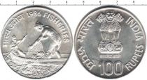 Продать Монеты Индия 100 рупий 1986 Серебро
