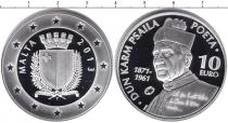 Продать Монеты Мальта 10 евро 2013 Серебро