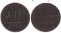 Продать Монеты Шварцбург-Рудольфштадт 1 пфенниг 1801 Медь