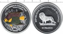 Продать Монеты Конго 10 франков 2004 Серебро