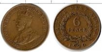 Продать Монеты Западная Африка 6 пенсов 1920 Медь