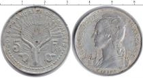 Продать Монеты Французский Сомалиленд 5 франков 1959 Алюминий