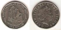 Продать Монеты Карибы 1 доллар 2012 Сталь покрытая никелем