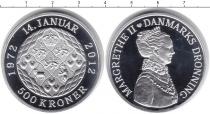 Продать Монеты Дания 500 крон 2012 Серебро