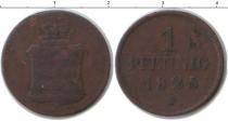 Продать Монеты Саксония 1 пфенниг 1825 Медь