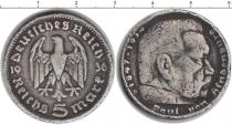 Продать Монеты Веймарская республика 5 марок 1936 Серебро