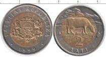 Продать Монеты Литва 2 лит 1999 Биметалл