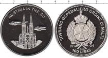 Продать Монеты Мальта 100 лир 2004 Медно-никель