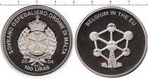 Продать Монеты Мальта 100 лир 2004 Медно-никель